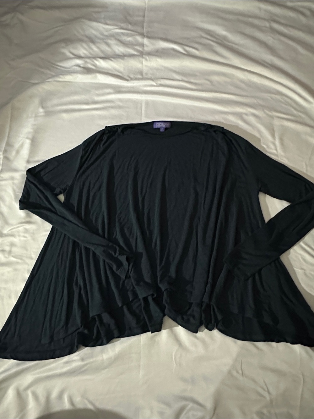 Vivienne by Vivienne Tam Tunic Top- size XS- Navy Blue